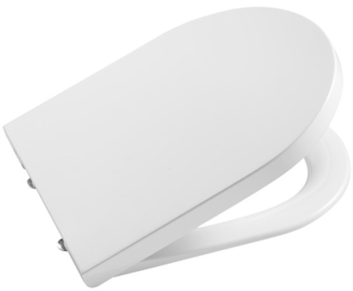 Capac WC Roca Inspira Round cu inchidere lenta si QuickRelease  alb