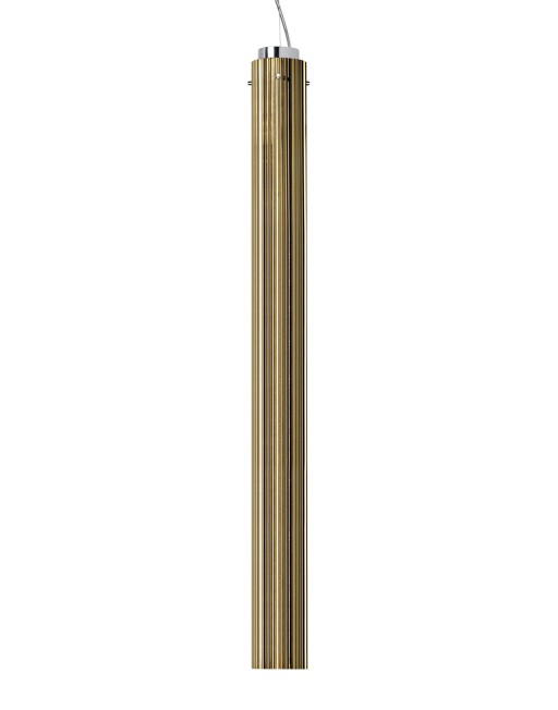 Suspensie Kartell by Laufen Rifly design Ludovica & Roberto Palomba  LED 10W  h90cm  auriu metalizat