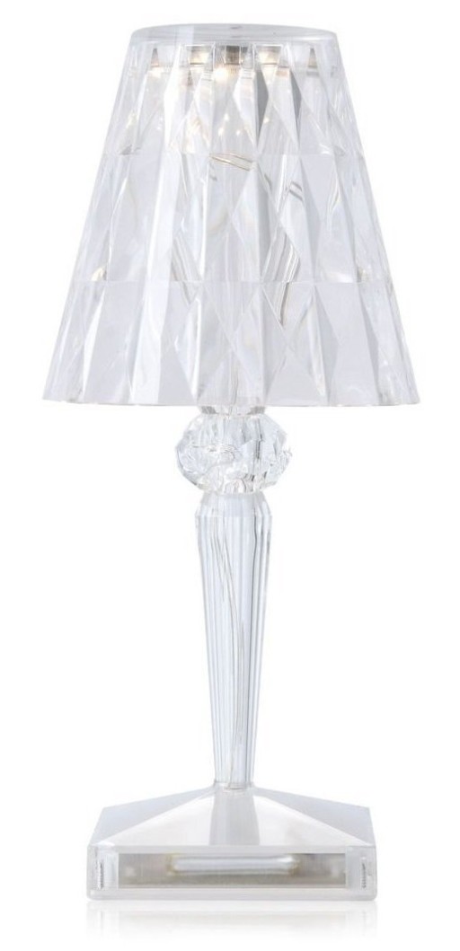 Veioza Kartell Battery design Ferruccio Laviani  LED 0.8W  h22cm  transparent