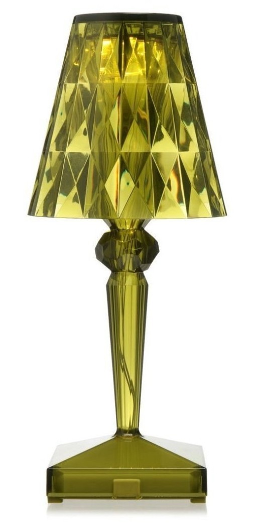 Veioza Kartell Battery design Ferruccio Laviani  LED 0.8W  h22cm  verde transparent