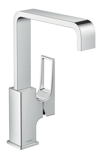 Baterie lavoar Hansgrohe Metropol 230 inalta  ventil push-open cu levier decupat