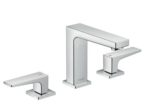 Baterie lavoar Hansgrohe Metropol 110 din 3 elemente  ventil push-open