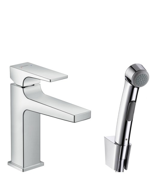 Baterie lavoar Hansgrohe Metropol cu dus tip bideu pentru igiena intima  fara ventil
