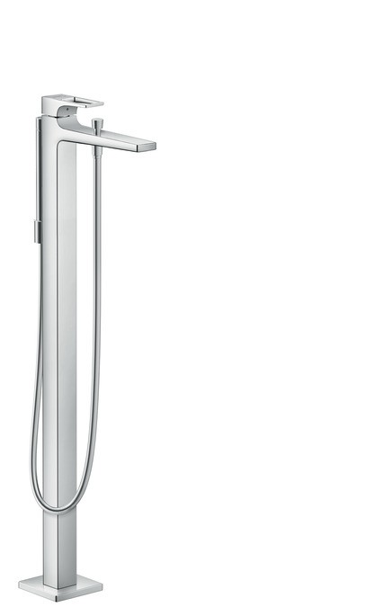 Baterie cada Hansgrohe Metropol de pardoseala  fara ventil  cu levier decupat  necesita corp ingropat