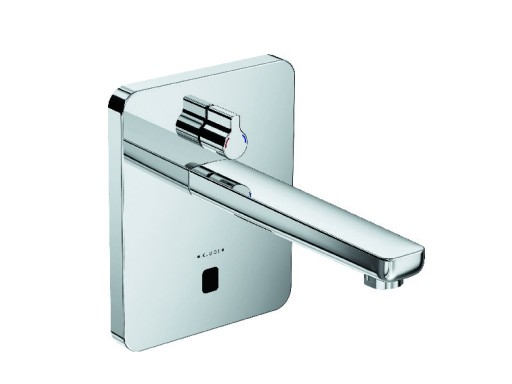 Baterie lavoar Kludi Zenta electronica  reglaj manual al temperaturii  montaj incastrat  necesita corp ingropat