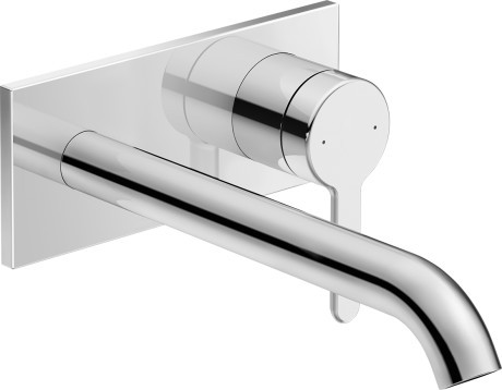 Baterie lavoar Duravit C.1 de perete  pipa 225mm  fara ventil  necesita corp ingropat