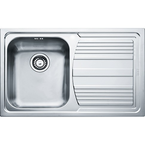 Chiuveta bucatarie Franke Logica Line LLL 611  picurator dreapta  790x500  margine Slim  sifon inclus  inox anticalcar
