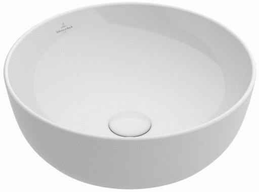 Lavoar tip bol Villeroy & Boch Artis 43cm  fara orificiu baterie  fara preaplin  montare pe blat