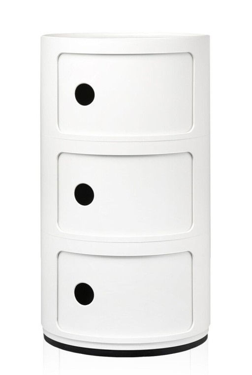 Comoda modulara Kartell Componibili 3 design Anna Castelli Ferrieri  alb