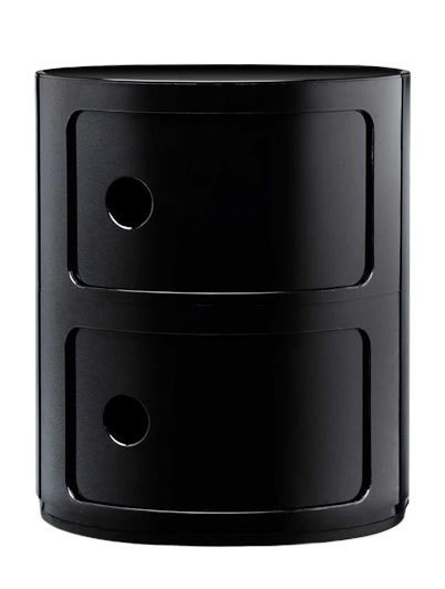 Comoda modulara Kartell Componibili 2 design Anna Castelli Ferrieri  negru