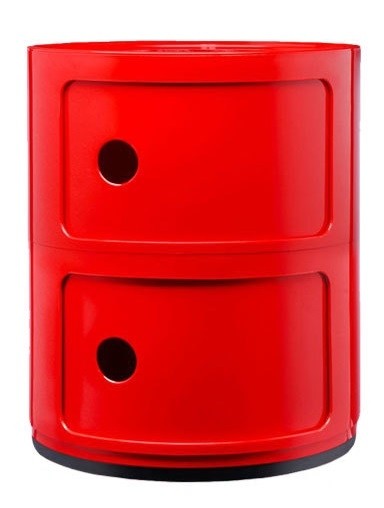Comoda modulara Kartell Componibili 2 design Anna Castelli Ferrieri  rosu