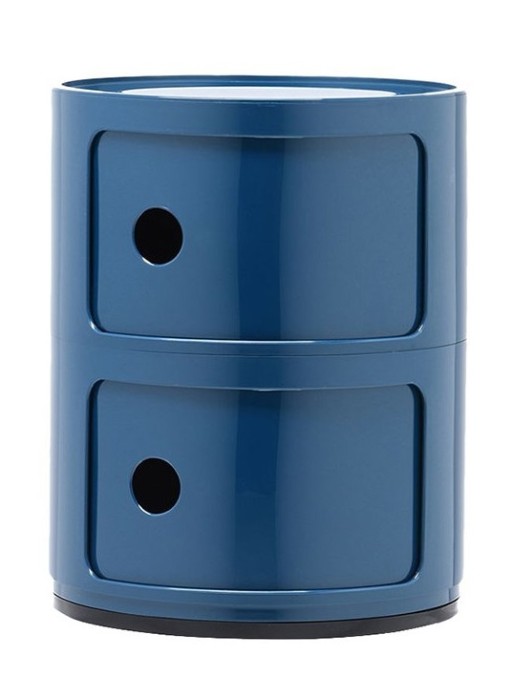 Comoda modulara Kartell Componibili 2 design Anna Castelli Ferrieri  albastru