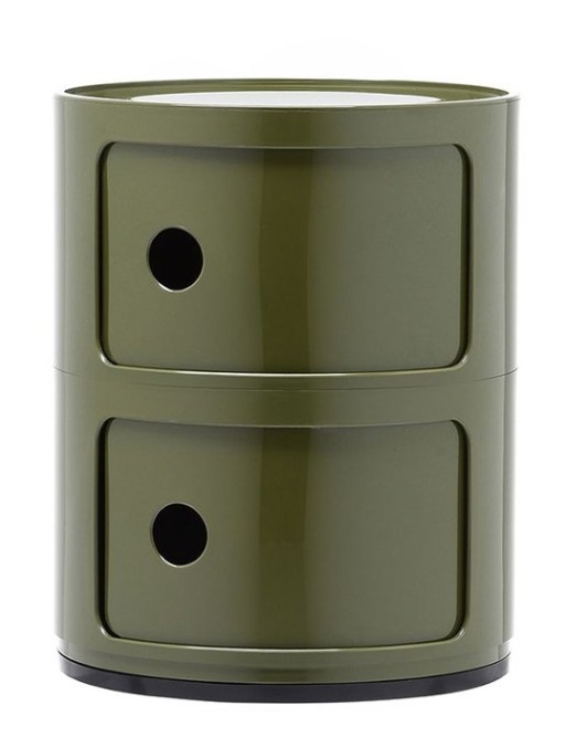 Comoda modulara Kartell Componibili 2 design Anna Castelli Ferrieri  verde