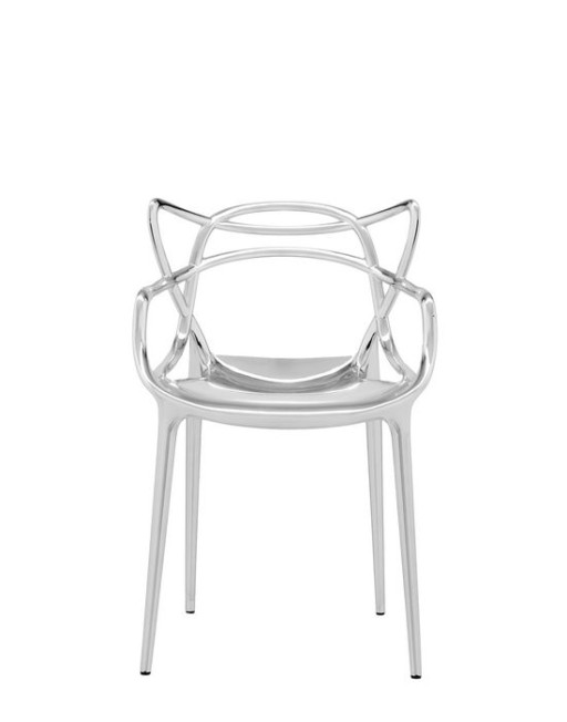 Set 2 scaune Kartell Masters design Philippe Starck & Eugeni Quitllet  crom metalizat