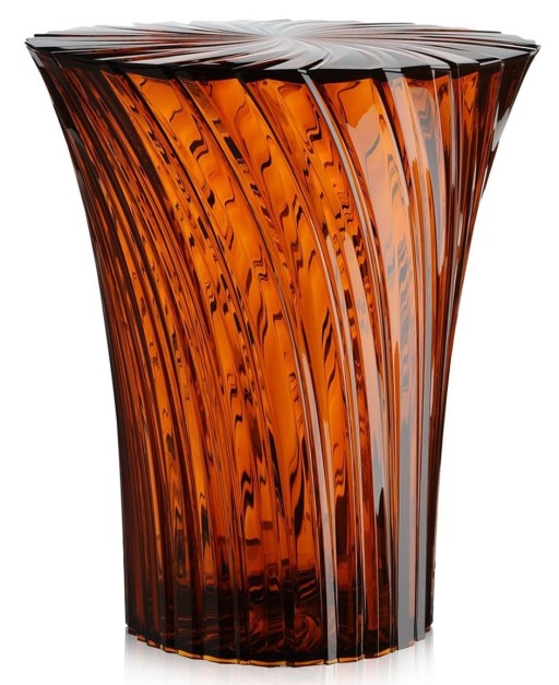 Masuta Kartell Sparkle design Tokujin Yoshioka  diametru 38cm  chihlimbar transparent