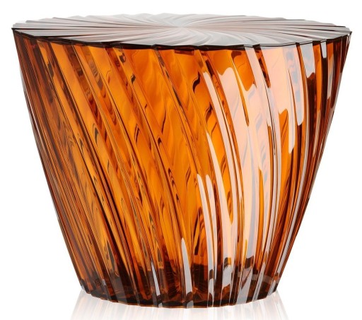 Masuta Kartell Sparkle design Tokujin Yoshioka  diametru 45cm  h 35cm  chihlimbar transparent