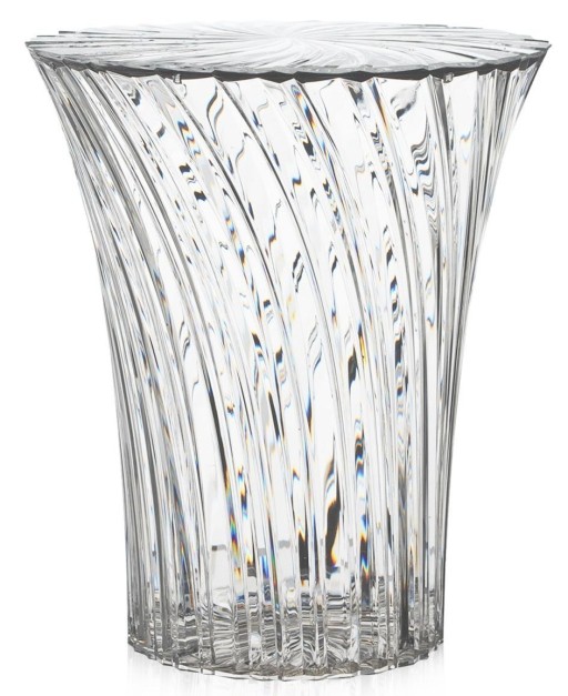Masuta Kartell Sparkle design Tokujin Yoshioka  diametru 38cm  transparent