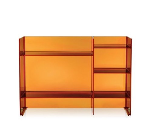 Comoda Kartell Sound-Rack design Ludovica & Roberto Palomba  75x26x53cm  chihlimbar transparent