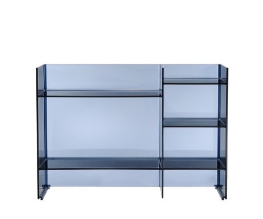 Comoda Kartell Sound-Rack design Ludovica & Roberto Palomba  75x26x53cm  albastru transparent