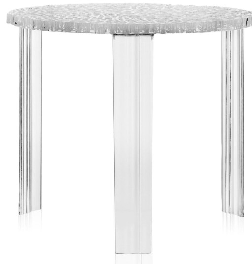 Masuta Kartell T-Table design Patricia Urquiola  50cm  h 44cm  transparent