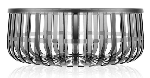 Masuta Kartell Panier design Ronan & Erwan Bouroullec  61cm  h 21cm  gri transparent