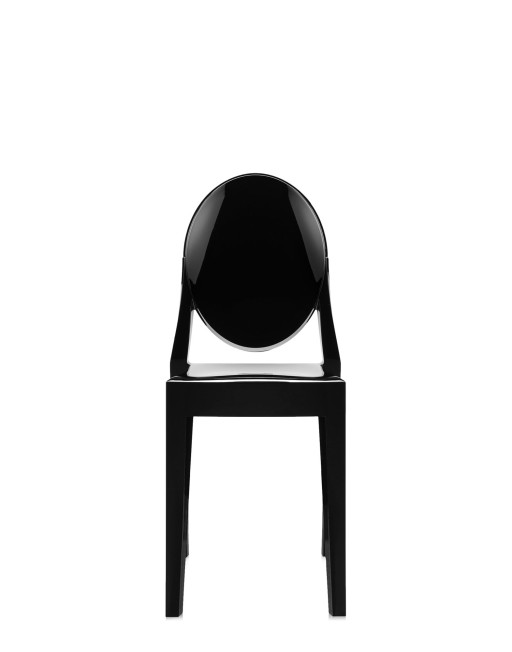 Set 2 scaune Kartell Victoria Ghost design Philippe Starck  negru lucios