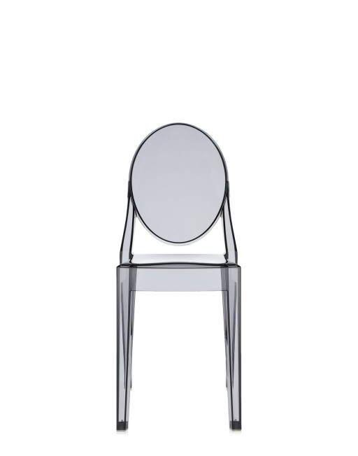Set 2 scaune Kartell Victoria Ghost design Philippe Starck  fumuriu transparent