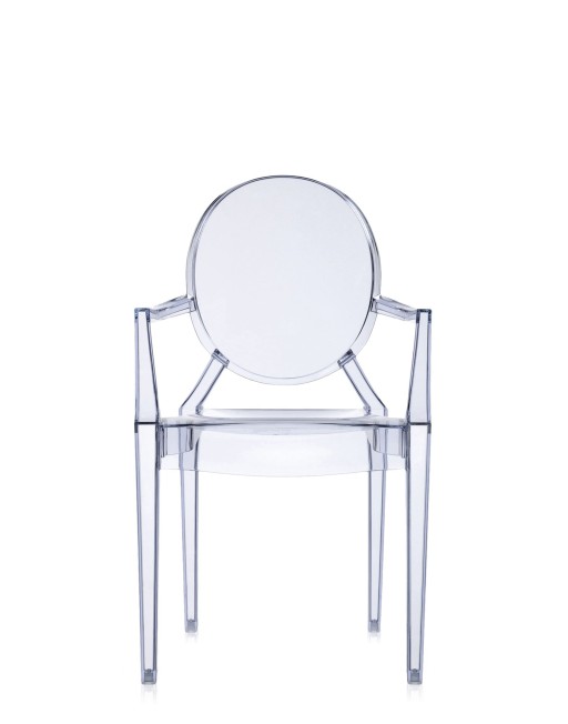 Set 2 scaune Kartell Louis Ghost design Philippe Starck  bleu transparent