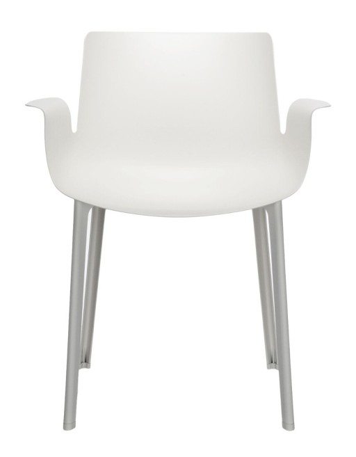 Scaun Kartell Piuma design Piero Lissoni  alb