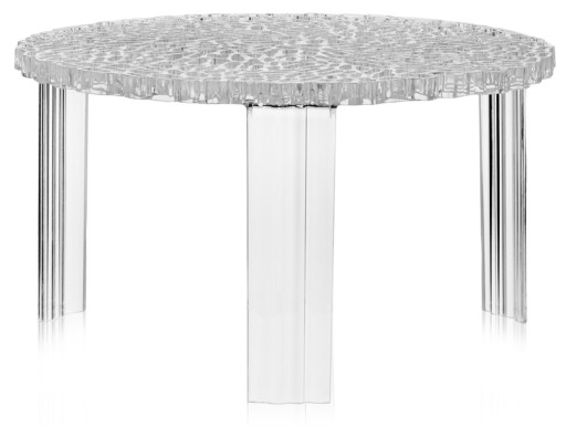 Masuta Kartell T-Table design Patricia Urquiola  50cm  h 28cm  transparent