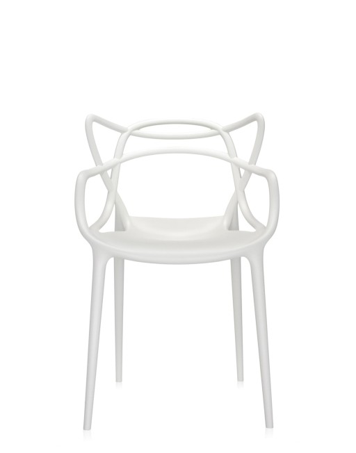Set 2 scaune Kartell Masters design Philippe Starck & Eugeni Quitllet  alb