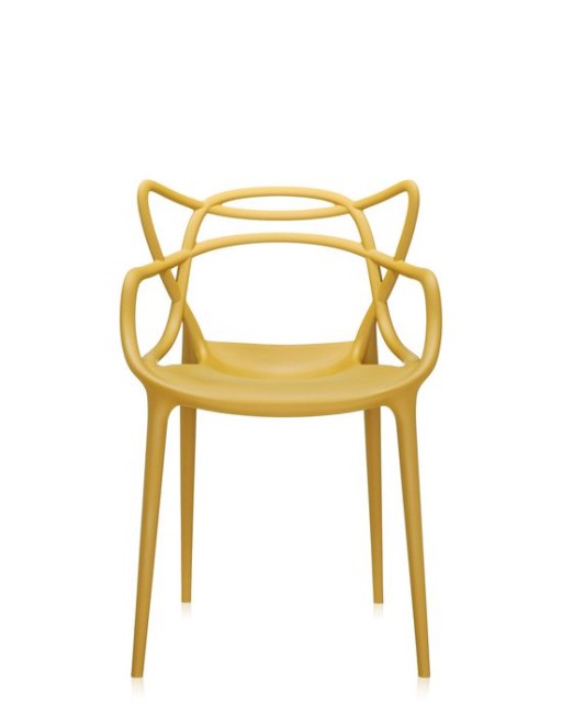 Set 2 scaune Kartell Masters design Philippe Starck & Eugeni Quitllet  mustar