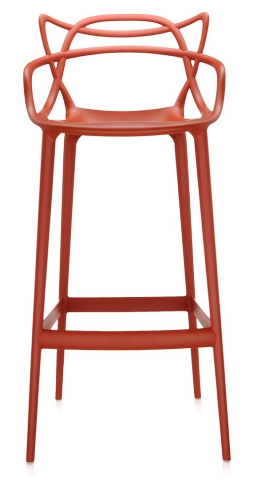 Scaun inalt Kartell Masters Stool design Philippe Starck & Eugeni Quitllet  75cm  ruginiu