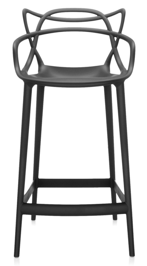 Scaun inalt Kartell Masters Stool design Philippe Starck & Eugeni Quitllet  65cm  negru