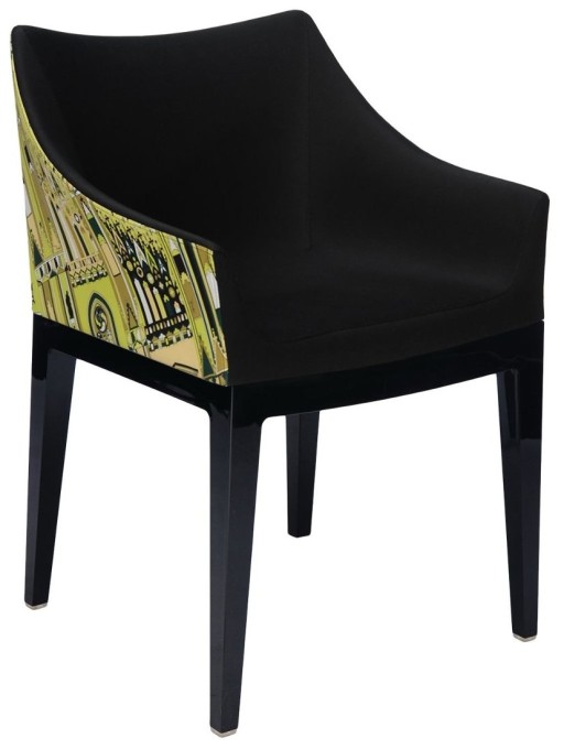 Scaun Kartell Madame design Philippe Starck  gri-negru