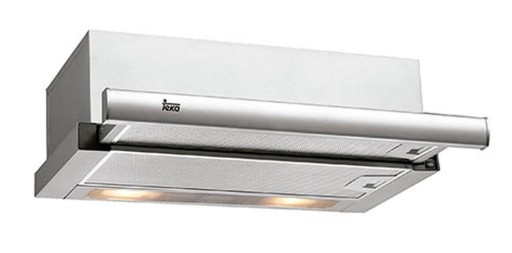 Hota telescopica Teka TL 6310 60cm  2 trepte  free outlet 366 m3/h  inox