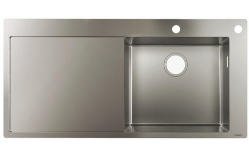 Chiuveta bucatarie Hansgrohe S717-F450  1045x510mmmm  picurator stanga  orificiu buton control  inox