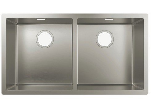 Chiuveta bucatarie Hansgrohe S719-U765 cu 2 cuve  815x450mm  montare sub-blat  inox
