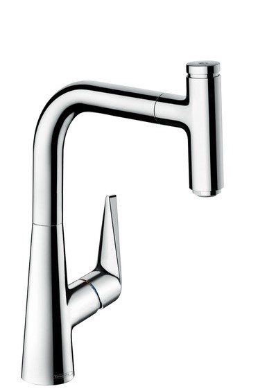 Baterie bucatarie Hansgrohe M5115-H220  ComfortZone 220  dus extractibi  crom