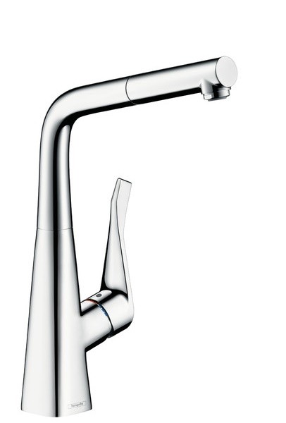 Baterie bucatarie Hansgrohe M7114-H320  ComfortZone 320  dus extractibi  crom