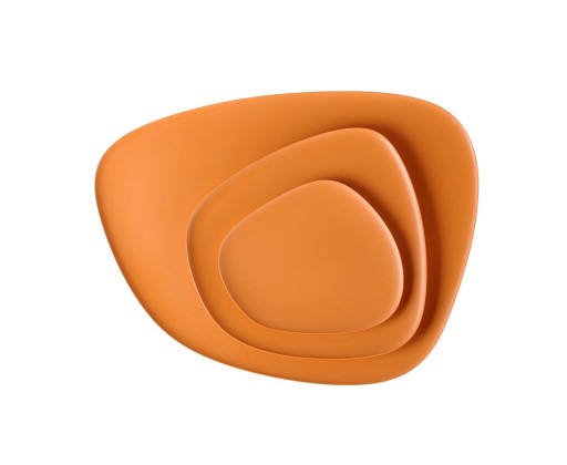 Set 3 platouri Kartell Namaste design Jean-Marie Massaud  orange