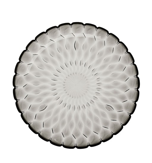 Platou Kartell Jelly design Patricia Urquiola  45cm  fumuriu transparent