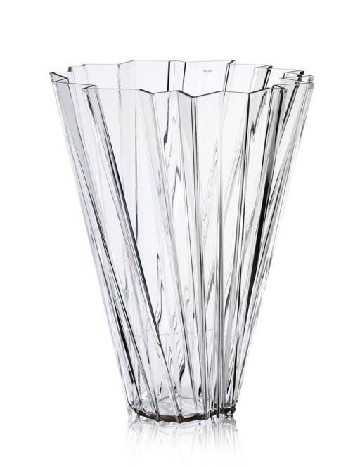 Vaza Kartell Shanghai design Mario Bellini  h44cm  transparent
