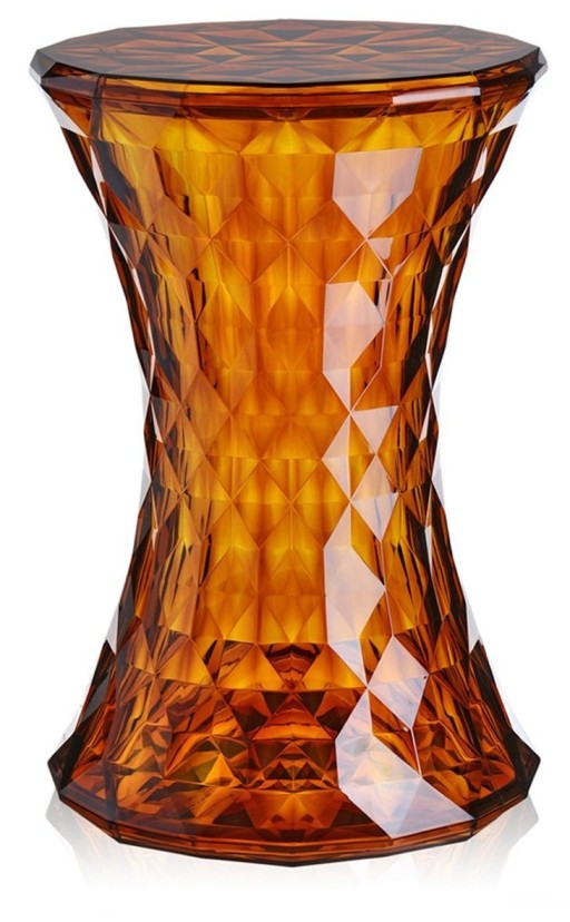 Masuta Kartell Stone design Marcel Wanders  30cm  h45cm  chihlimbar transparent