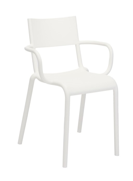 Set 2 scaune Kartell Generic A design Philippe Starck  alb