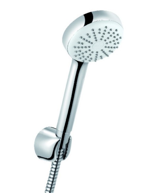 Set dus Kludi Logo 1S cu para de dus  furtun 1250mm si agatatoare  crom