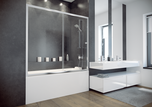 Paravan cada Besco Duo Slide II 170cm cu usa culisanta  pentru montaj in nisa