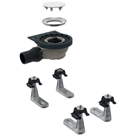 Set instalare pentru cadite dus Geberit Setaplano cu 6 picioare  iesire laterala diametru 50 mm