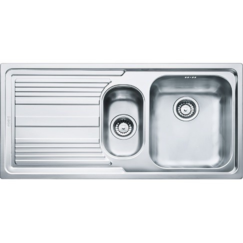 Chiuveta bucatarie Franke Logica Line LLL 651 cu 2 cuve si picurator stanga  1000x500mm  inox dekor