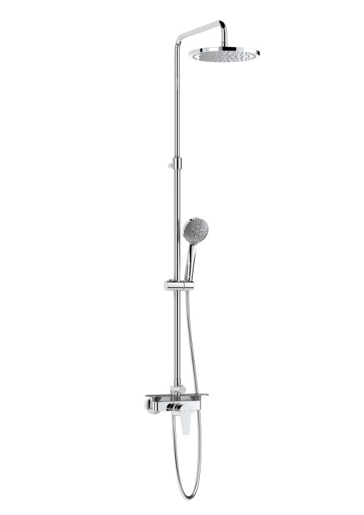 Coloana de dus Roca Even-M cu baterie de dus  polita si palarie 254mm